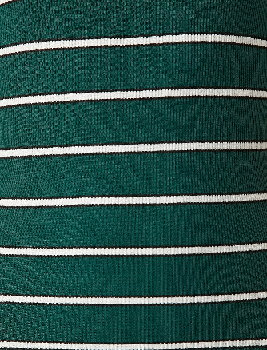 Striped Dress Ribbed