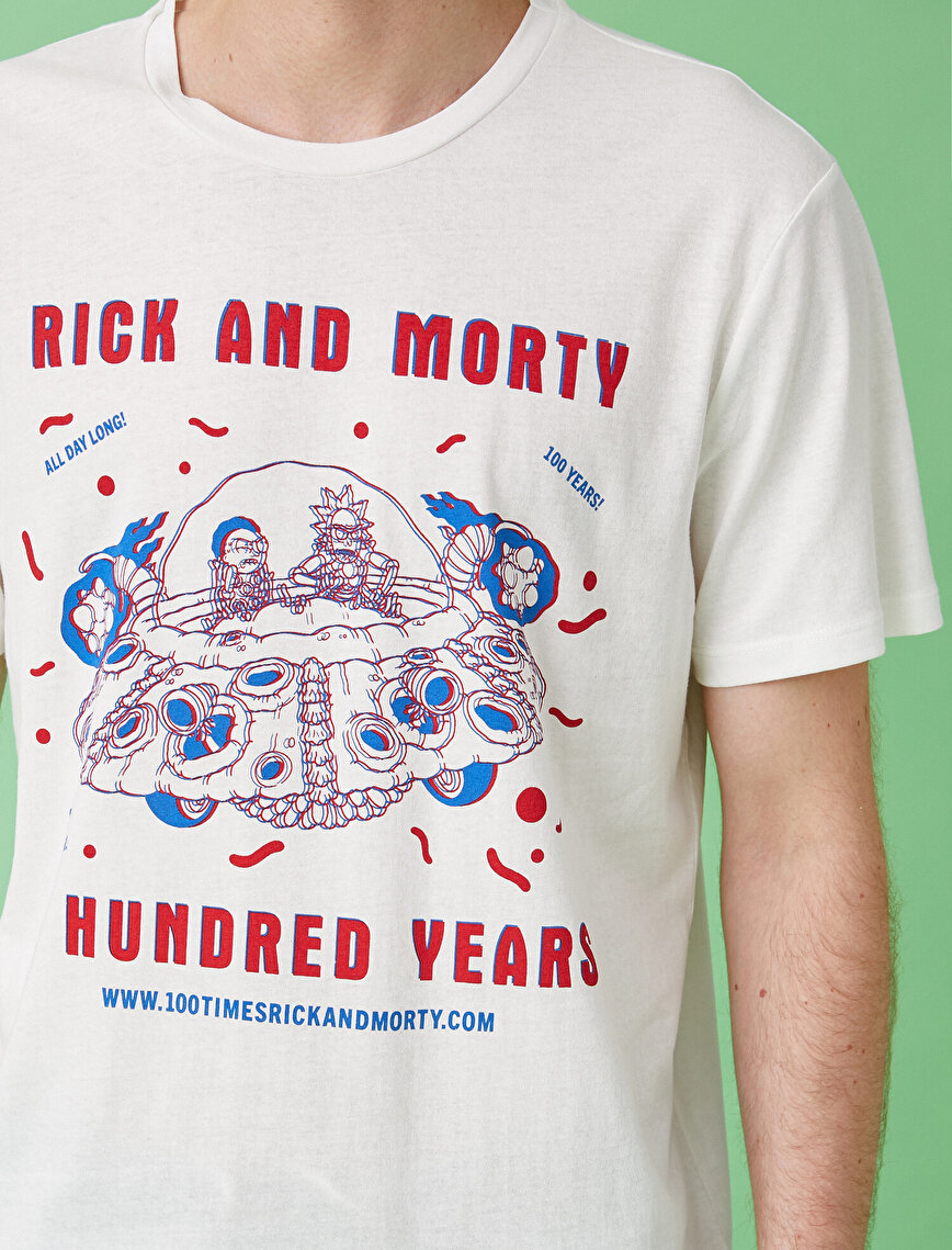 Rick and Morty Tişört Lisanslı Pamuklu