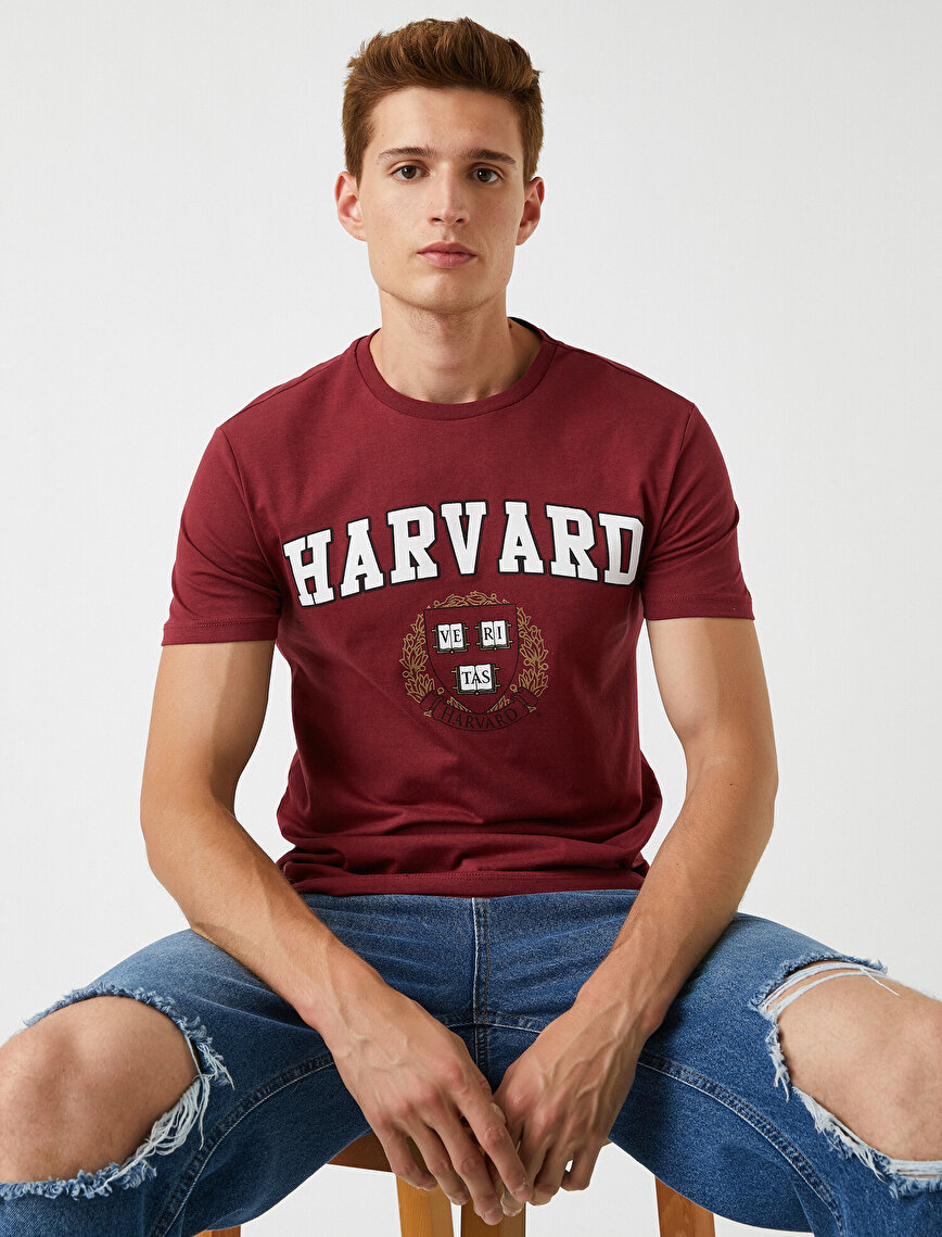 Harvard Tişört Lisanslı Baskılı