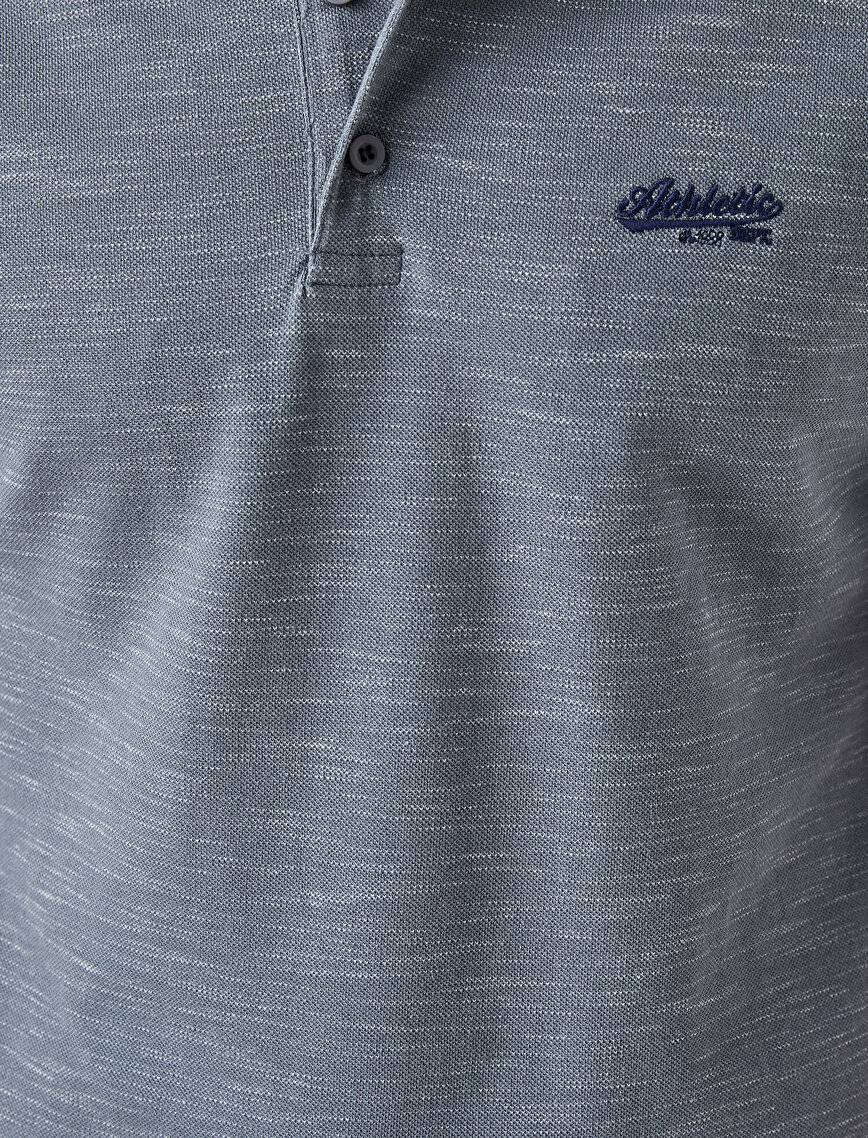 Logo Nakışlı Polo Yaka Tişört