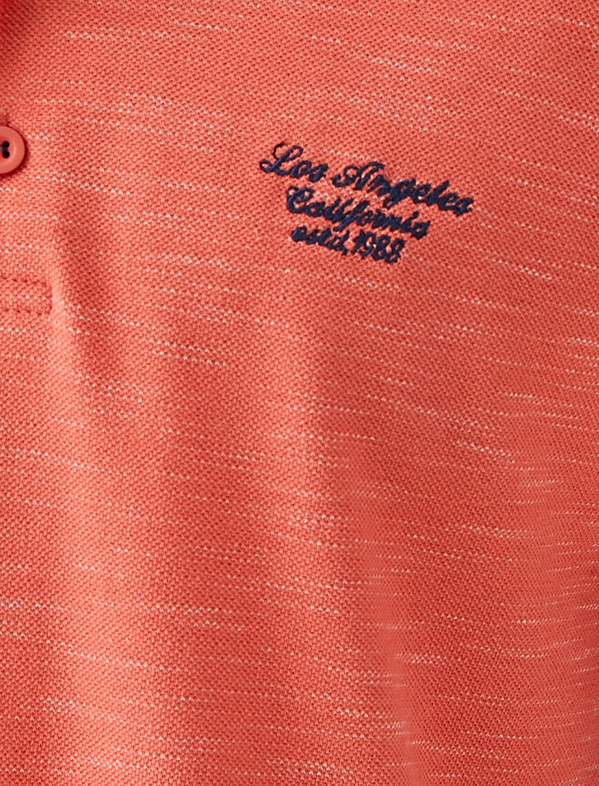 Kırçıllı Polo Yaka Tişört Logolu