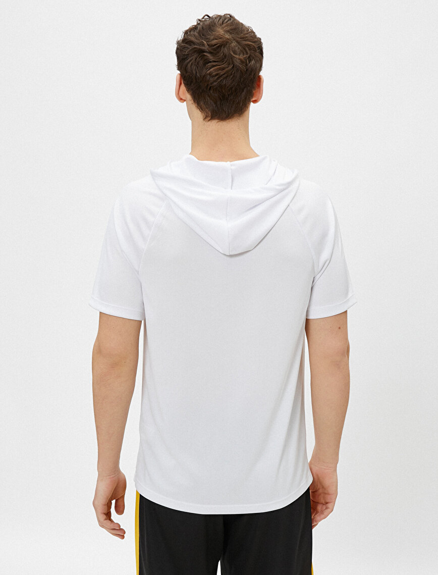 Hooded T-Shirt Basic Short Sleeve