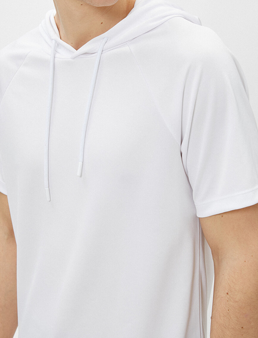 Hooded T-Shirt Basic Short Sleeve