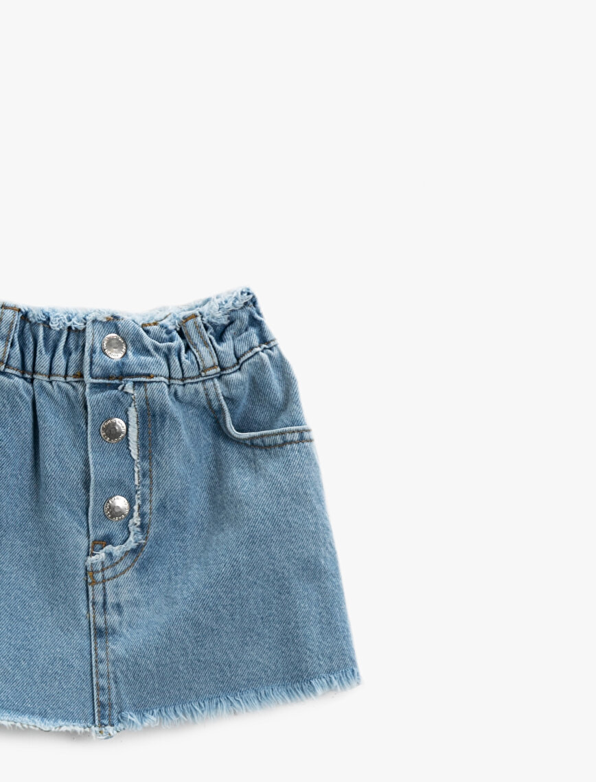 Basic Jean Skirt Cotton