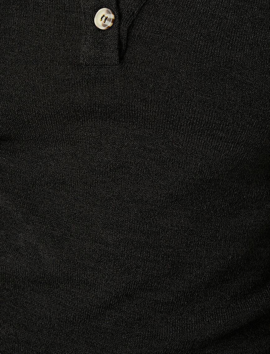 Polo Neck T-Shirt Long Sleeve