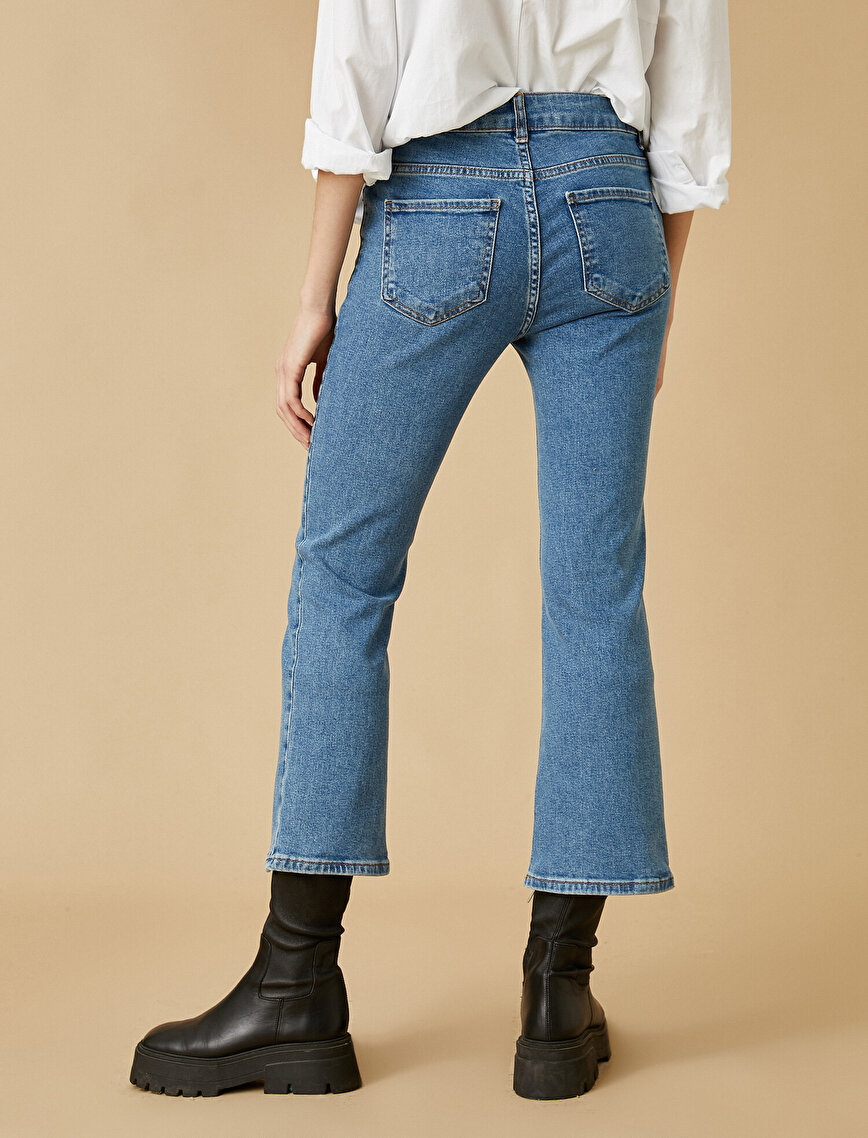 Normal Bel Crop Kot Pantolon - Victoria Crop Jean