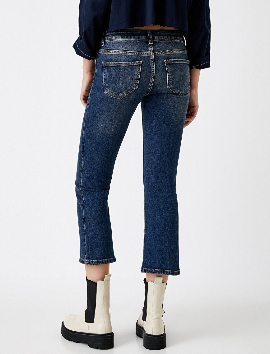 Normal Bel Crop Kot Pantolon - Victoria Crop Jean