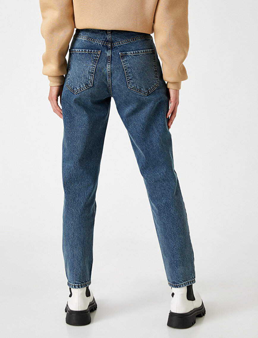 Mom Jeans - Hig Rise Trousers