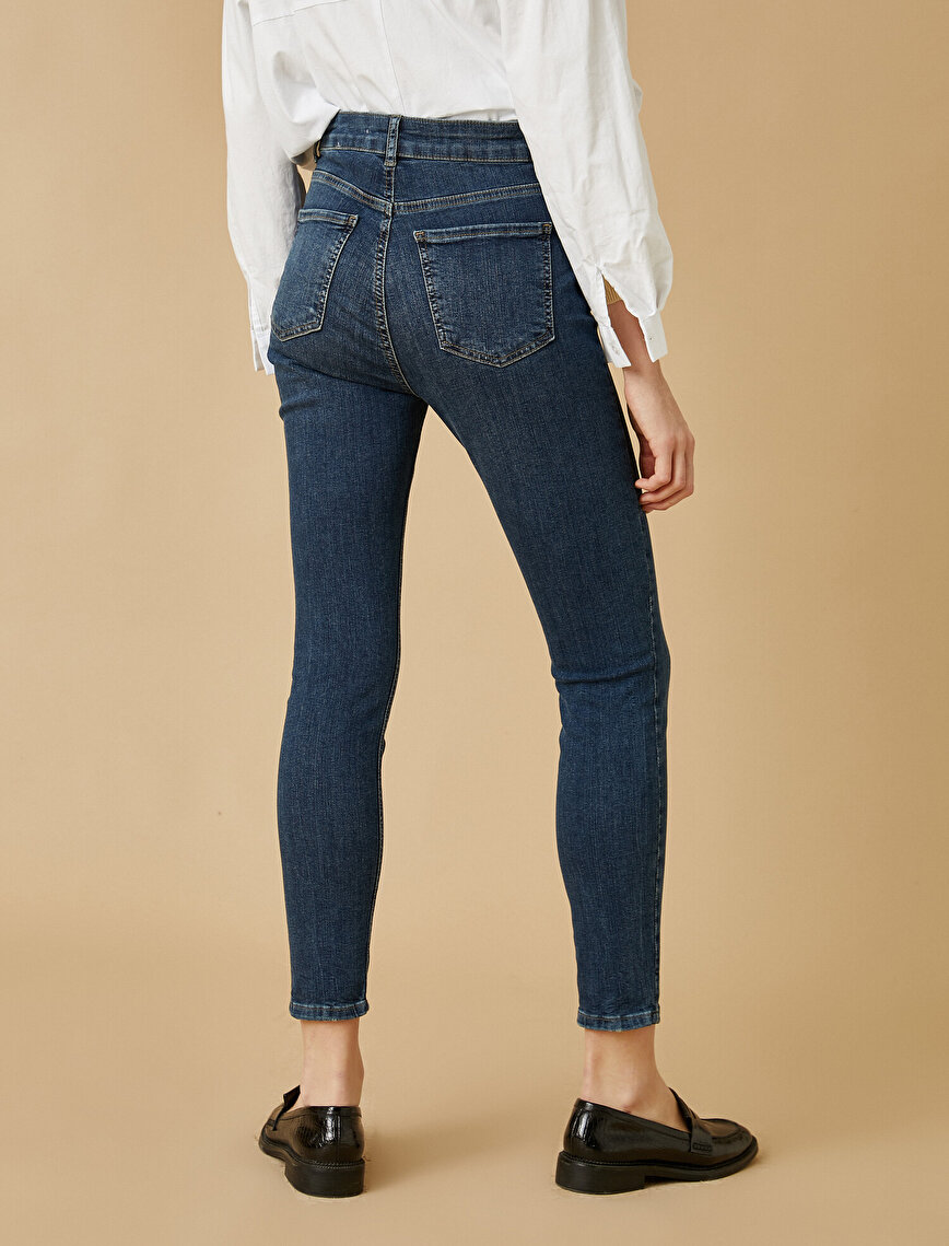 Yüksek Bel Dar Kesim Kot Pantolon - Skinny  Jean