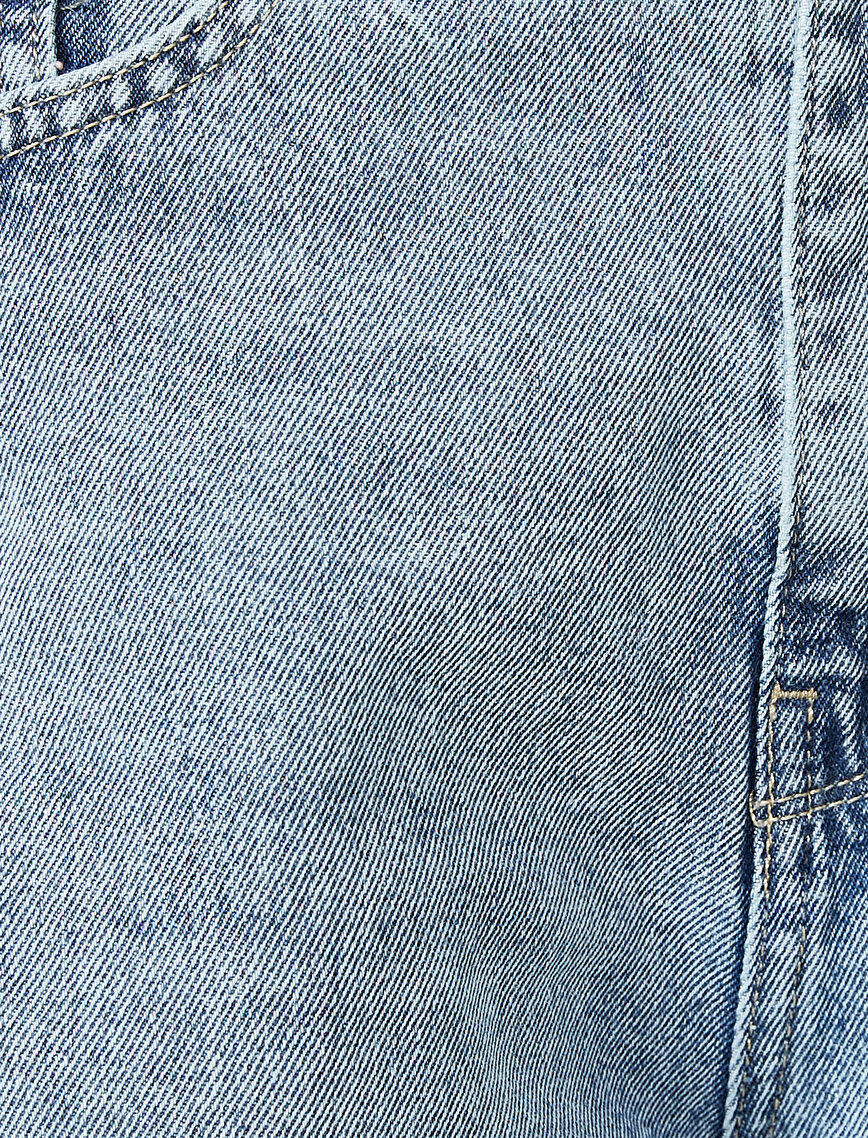 Yüksek Bel Kot Pantolon - Straight Jean
