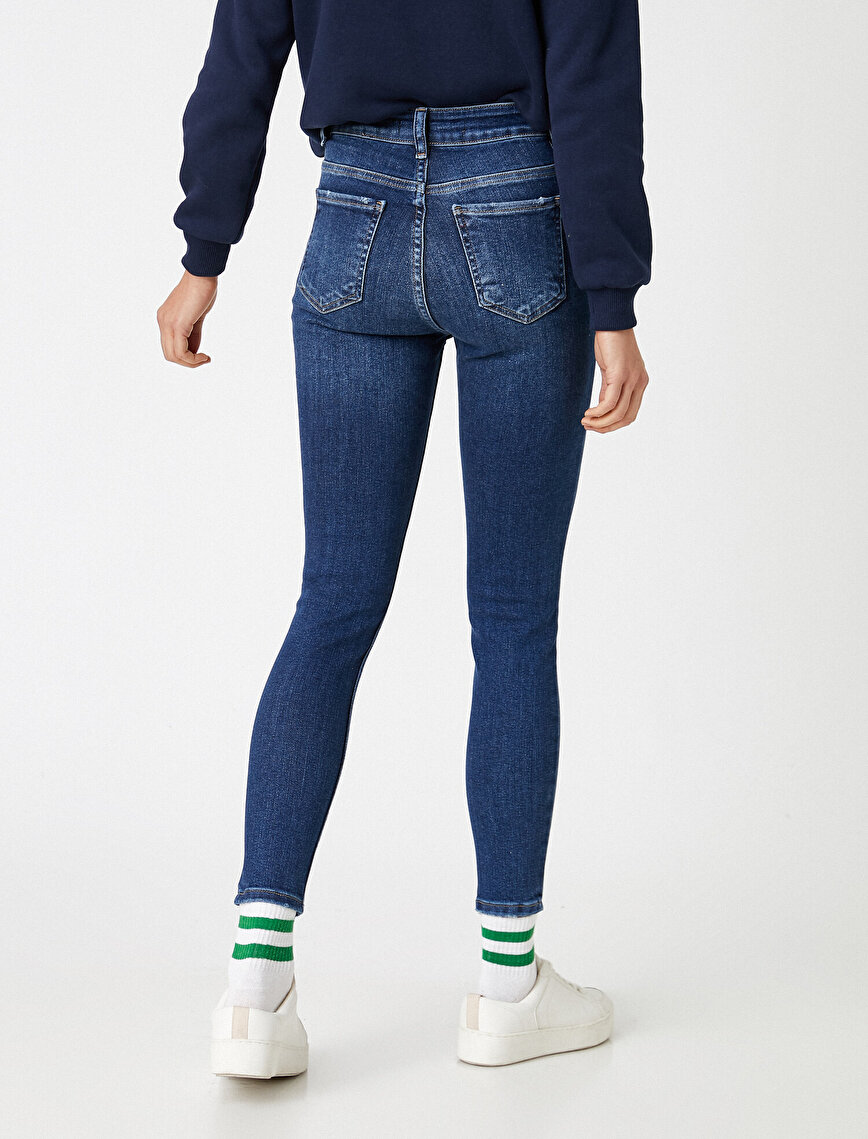 Yüksek Bel Dar Kesim Kot Pantolon - Skinny Jean