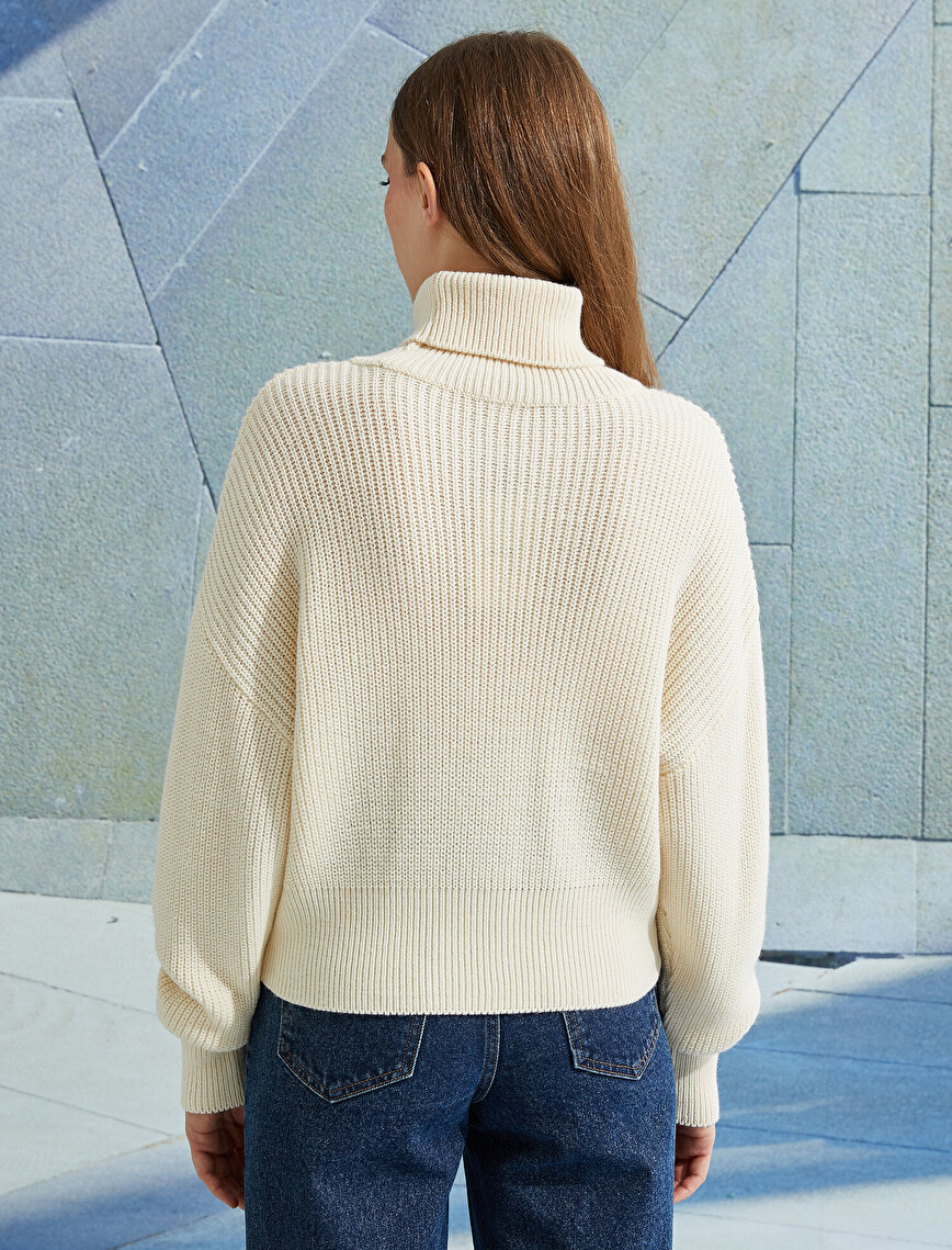 Turtleneck Oversize Long Sleeve Sweater