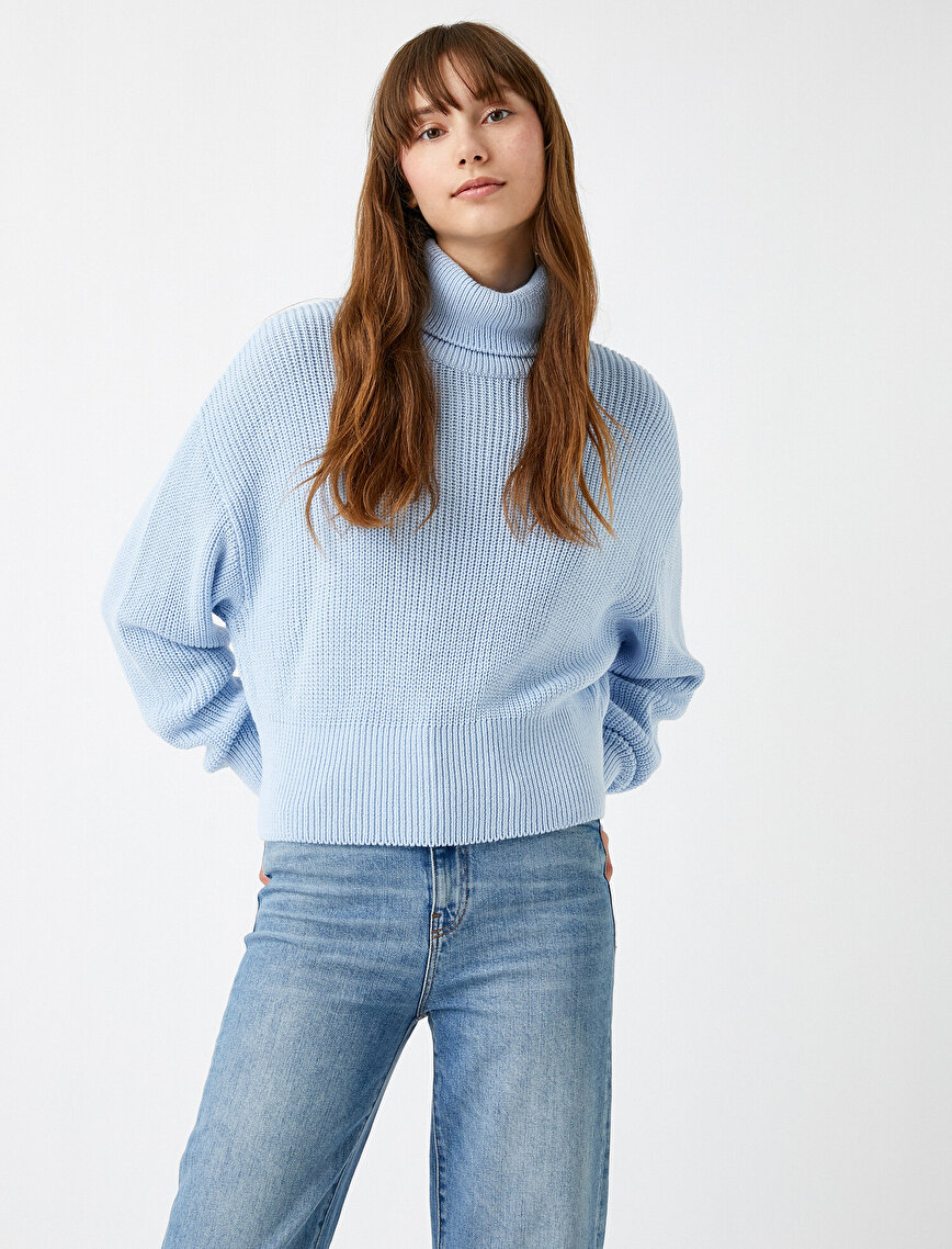Turtleneck Oversize Long Sleeve Sweater