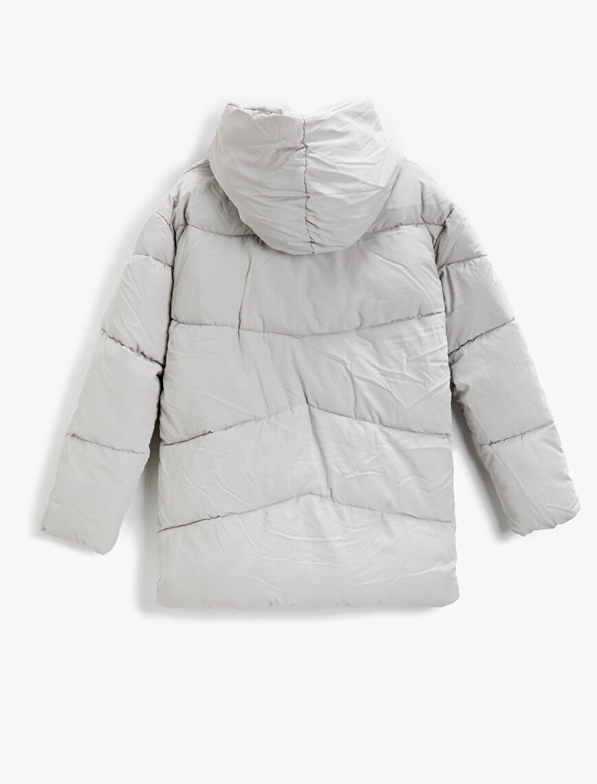 Hooded Quilted Short Puffer Coat