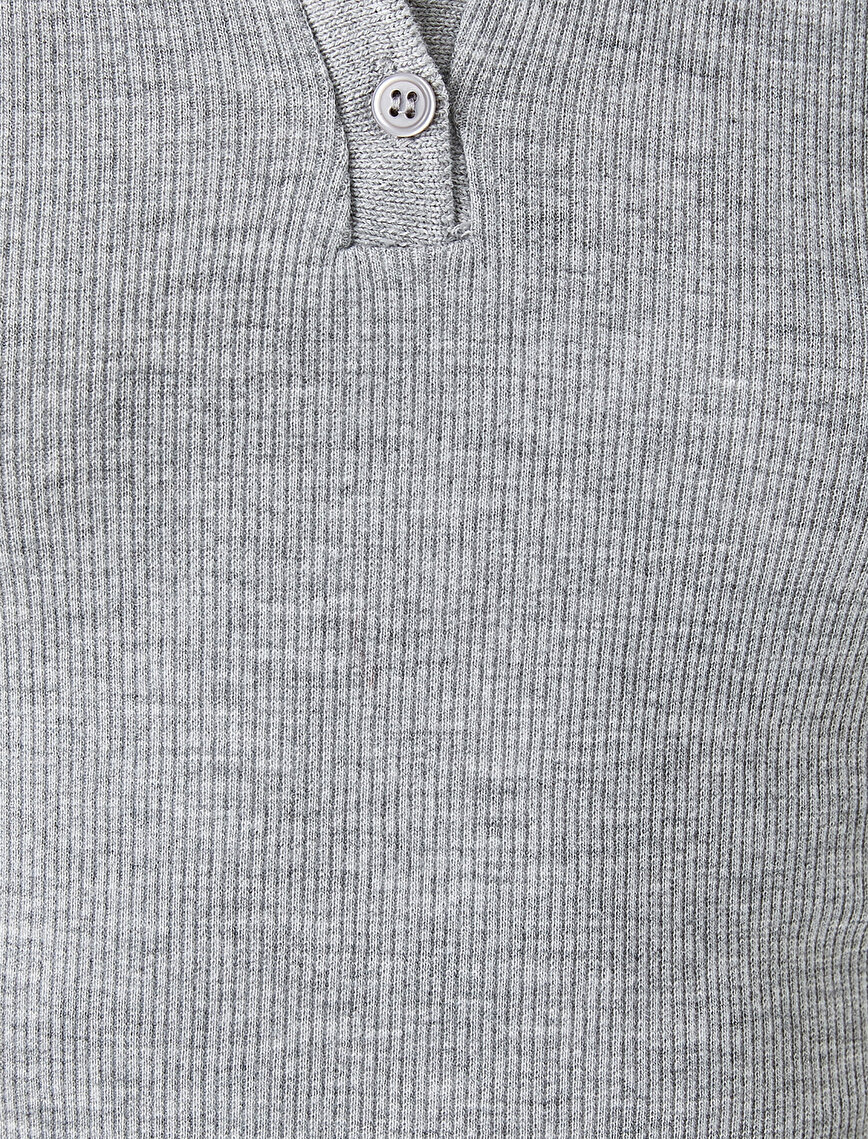 Polo Yaka Uzun Kollu Tişört