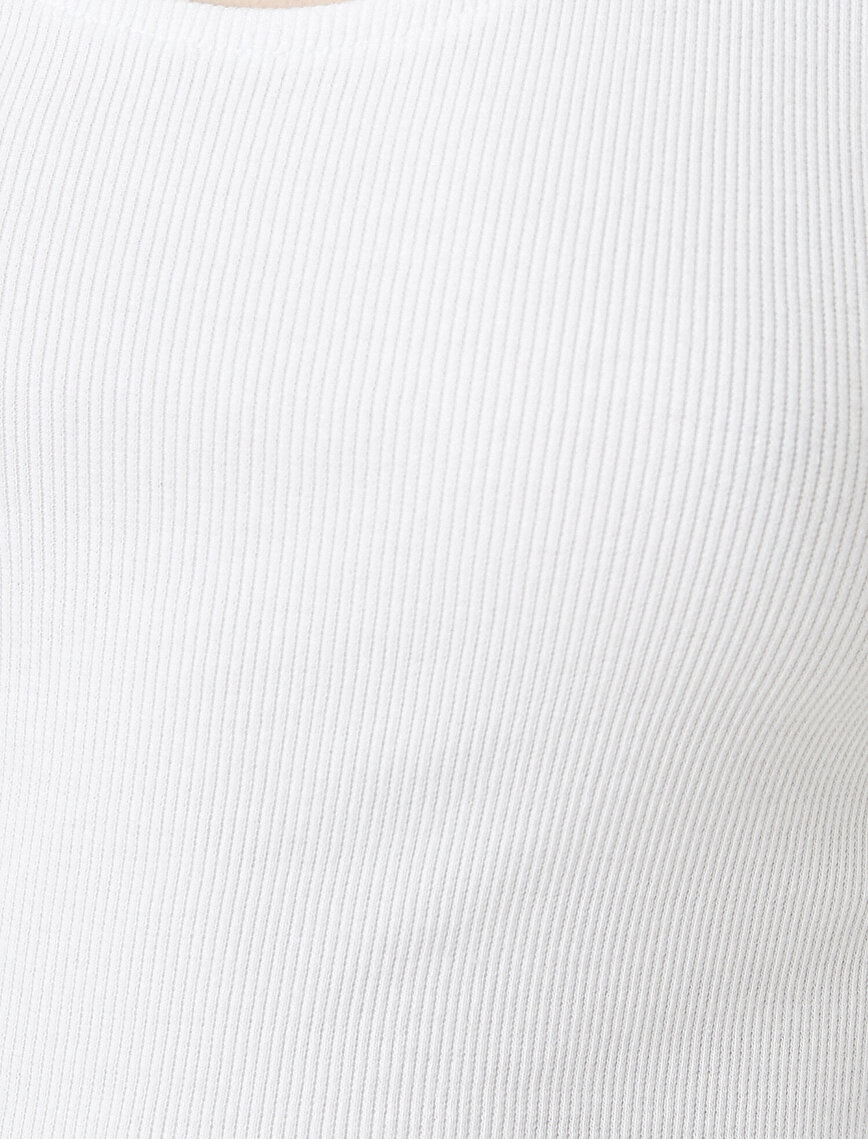 Long Sleeve Cross Band Detail T-Shirt 