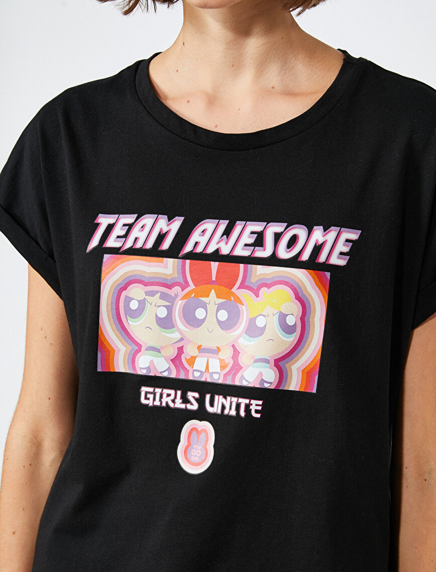 Power Puff Girls Lisanslı Pamuklu Tişört
