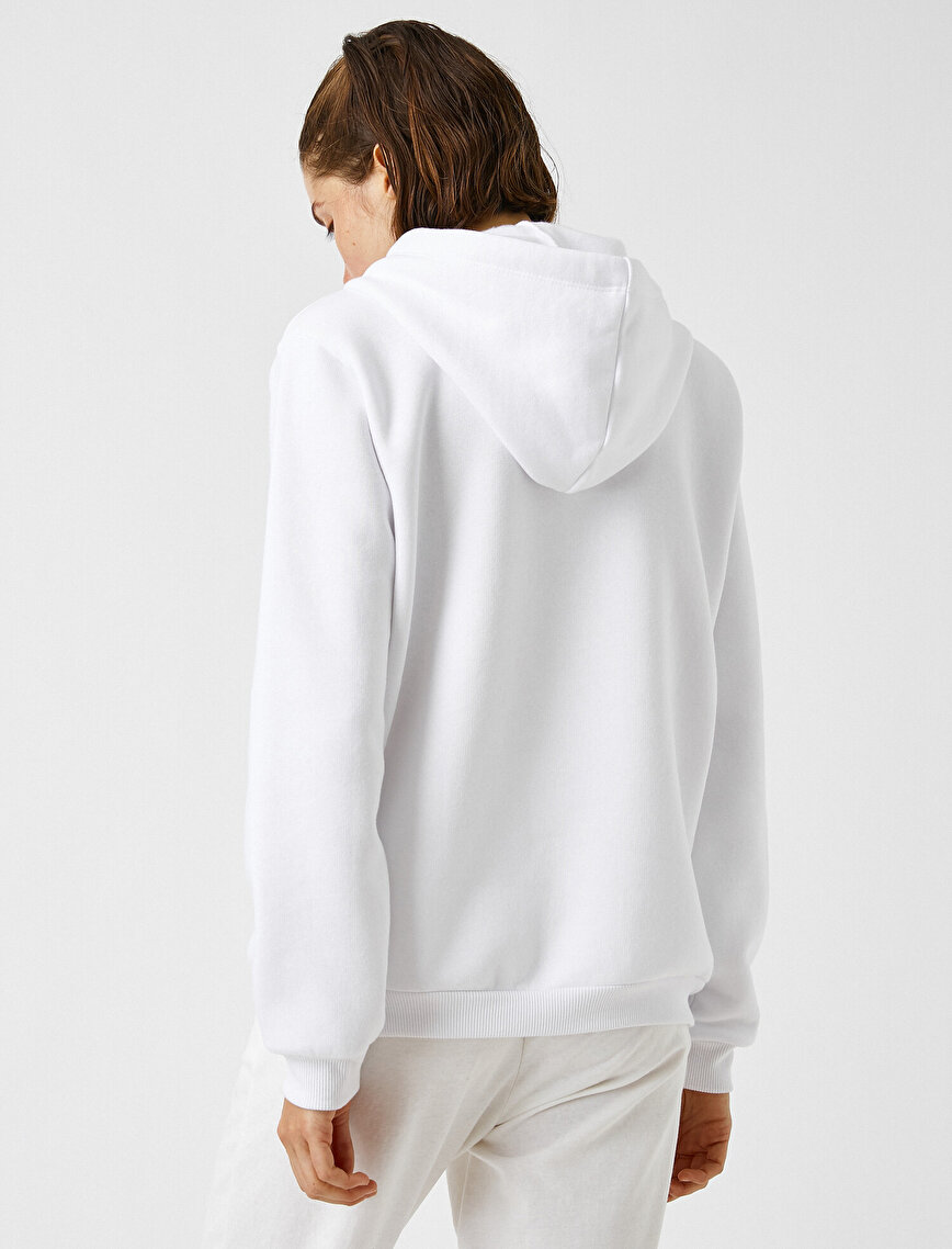 Hooded Pocket Detail Sweatshirt