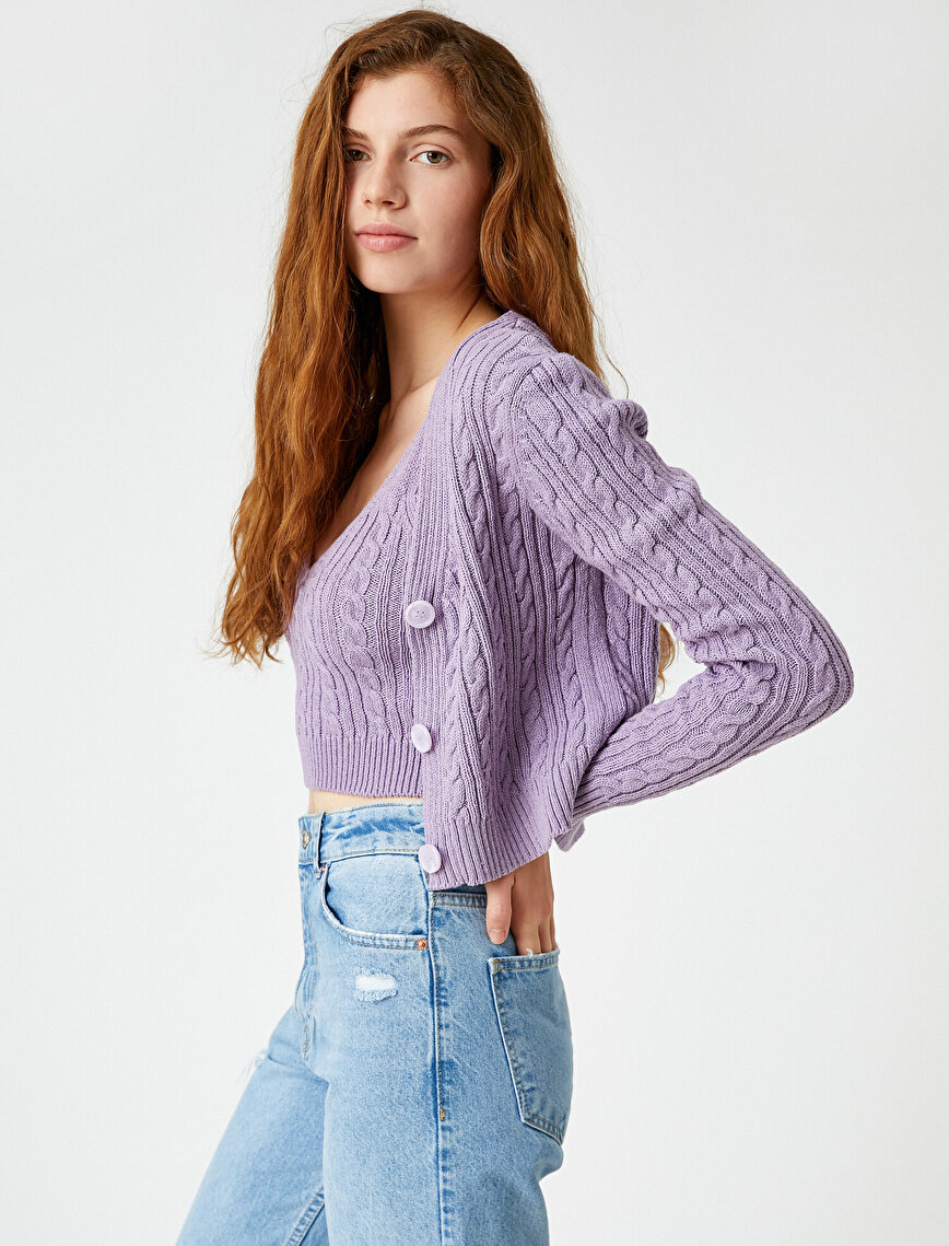 Knit Patterned Cardigans Long Sleeve