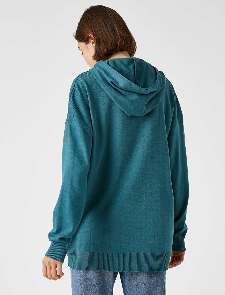 Hooded Plain Sweatshirt