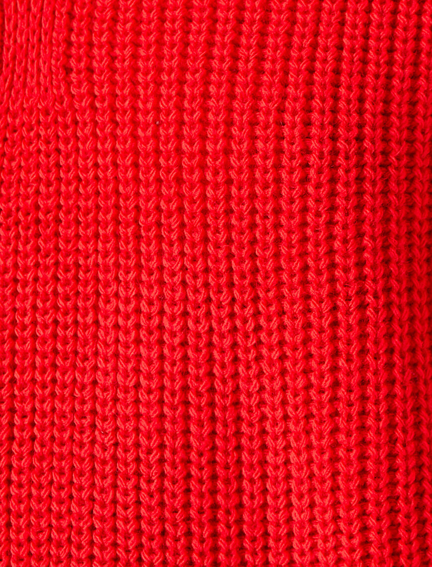 V Neck Low-Cut Back Knit Sweater