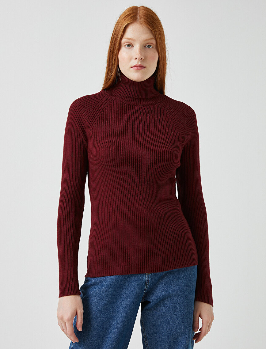 Turtle Neck Ribbed