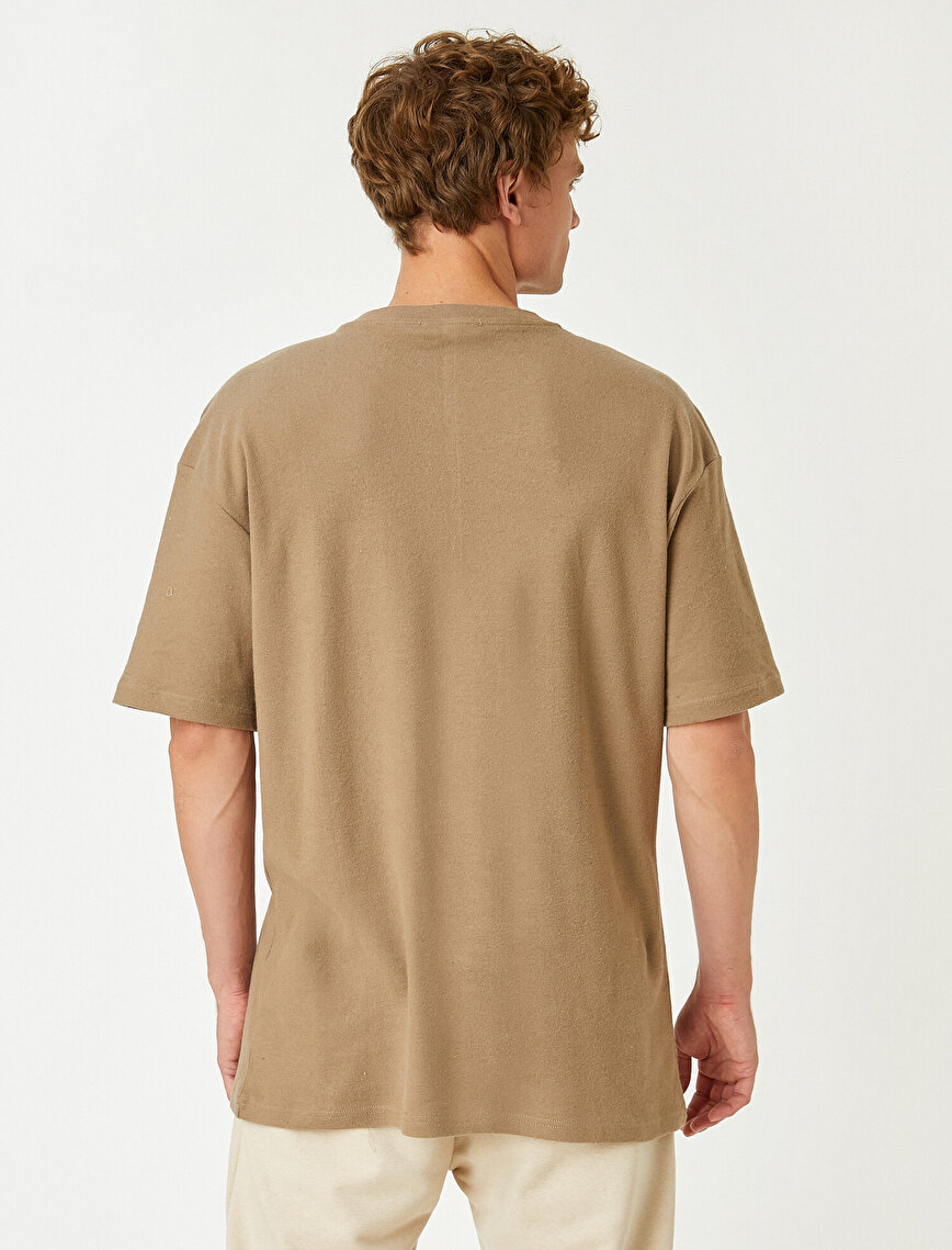 Basic Oversize Tişört Pamuklu