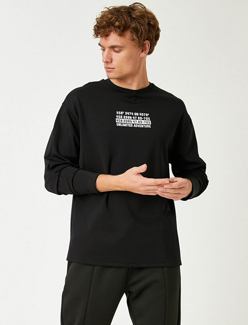 Printed Sports Sweatshirt
