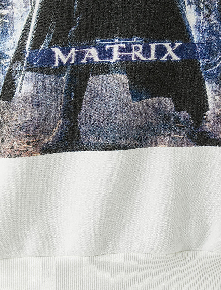 Matrix Kapüşonlu Sweatshirt Lisanslı Baskılı