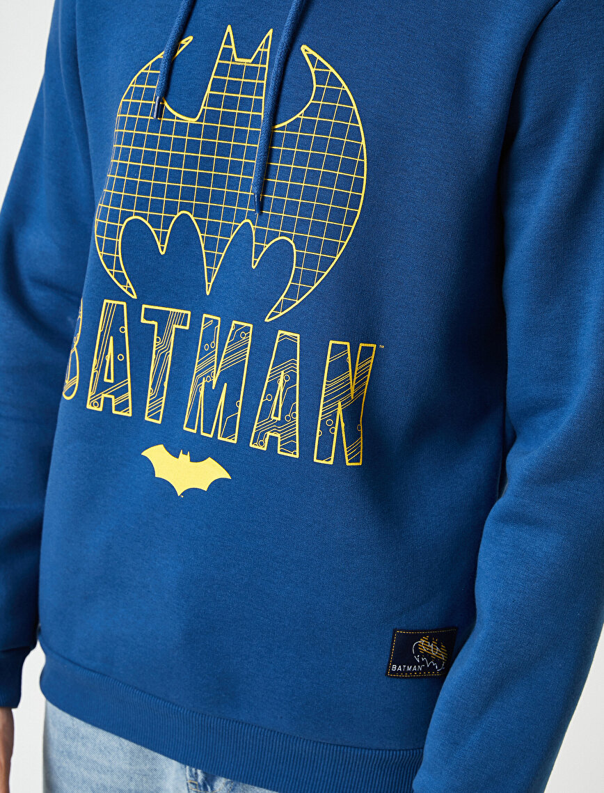 Batman Kapüşonlu Sweatshirt Lisanslı Baskılı