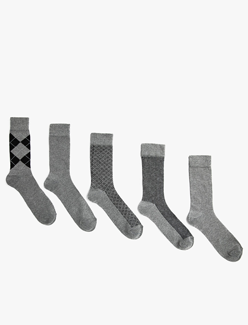 Patterned 5- Pack Men Socks Sets