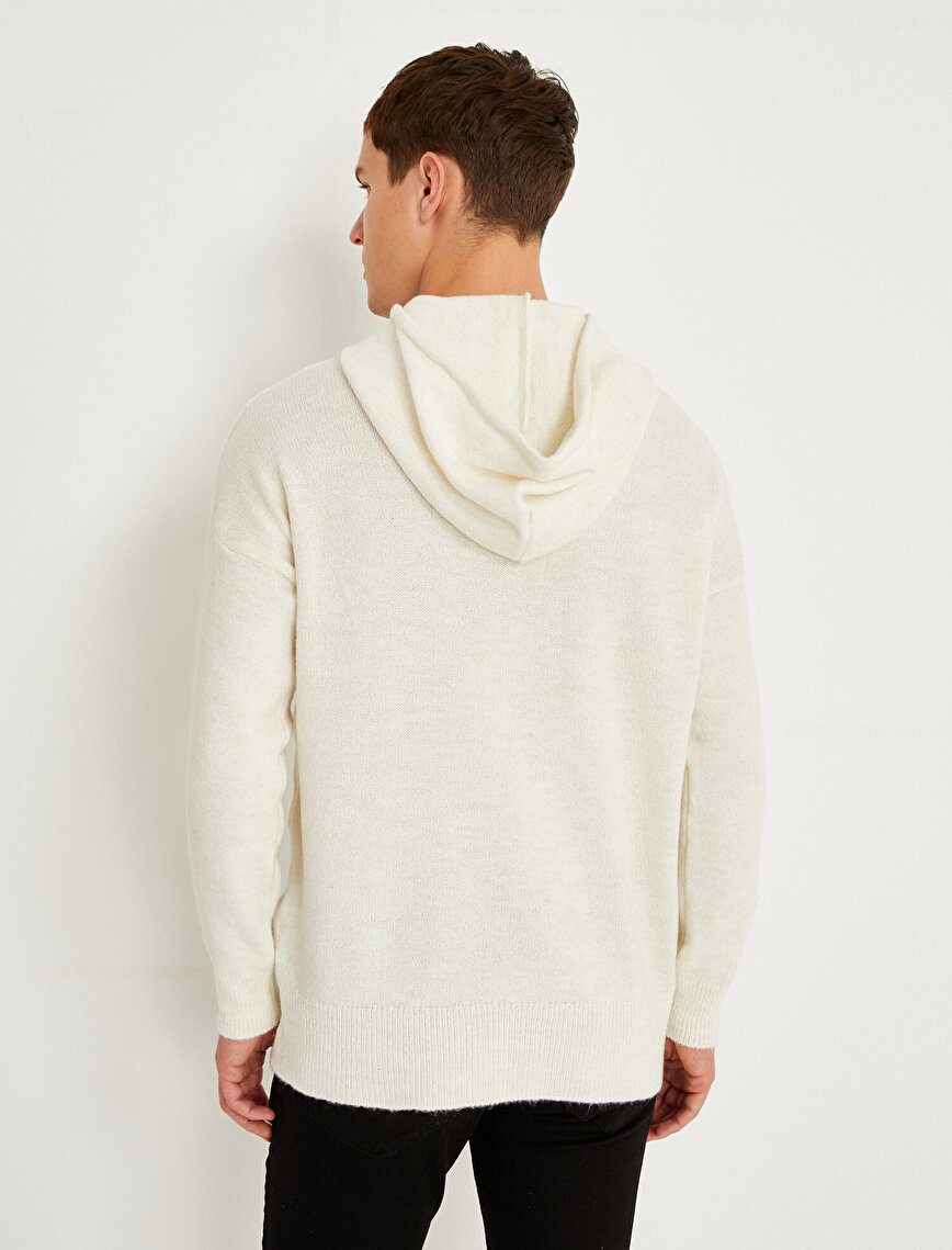 Slogan Hooded Sweater