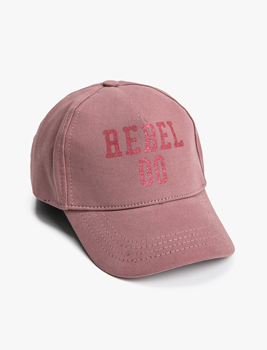 Letter Printed Hat Cotton