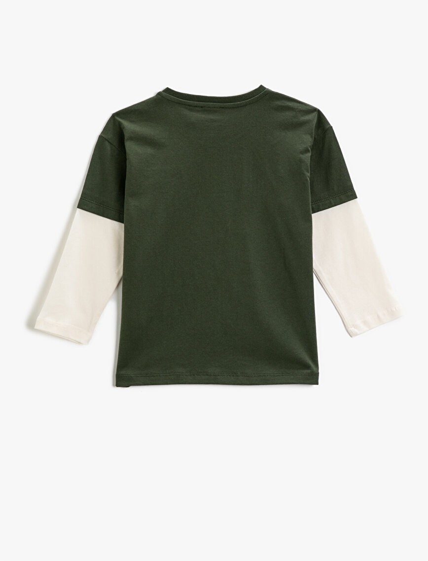 Printed Long Sleeve T-Shirt Cotton
