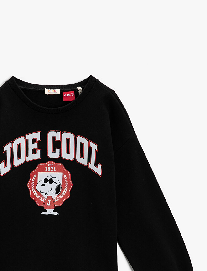 Snoopy Licensed Printed Crew Neck Sweatshirt