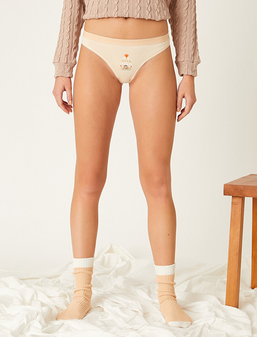 Cotton Printed Basic Hipster Brief