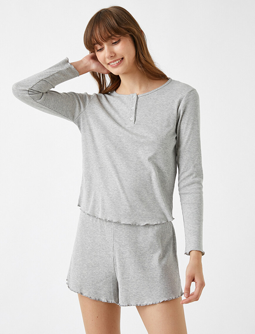 Pyjamas Top Gray
