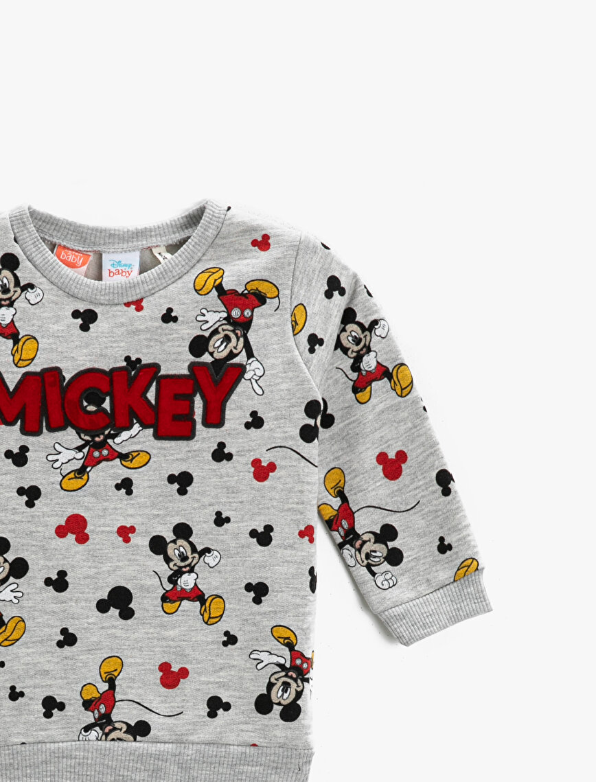 Mickey Mouse Baskılı Sweatshirt Lisanslı