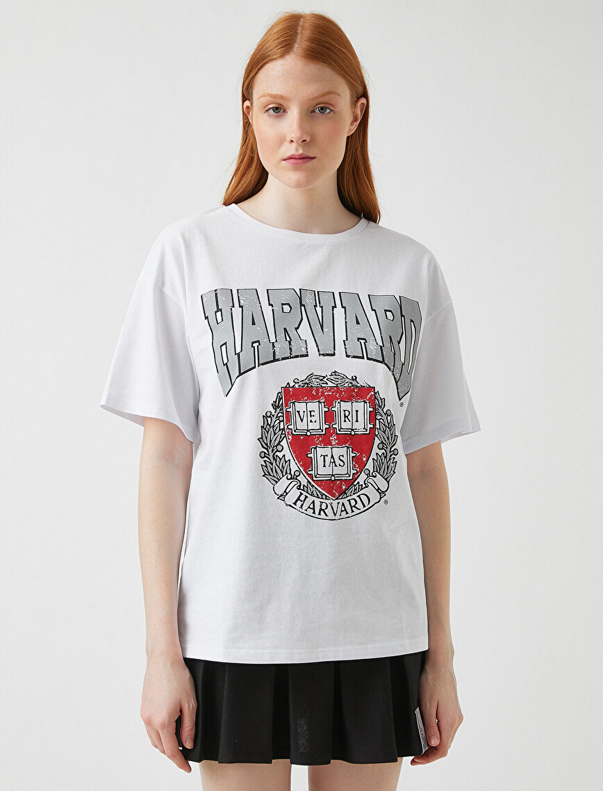 Harvard Printed Short Sleeve T-Shirt