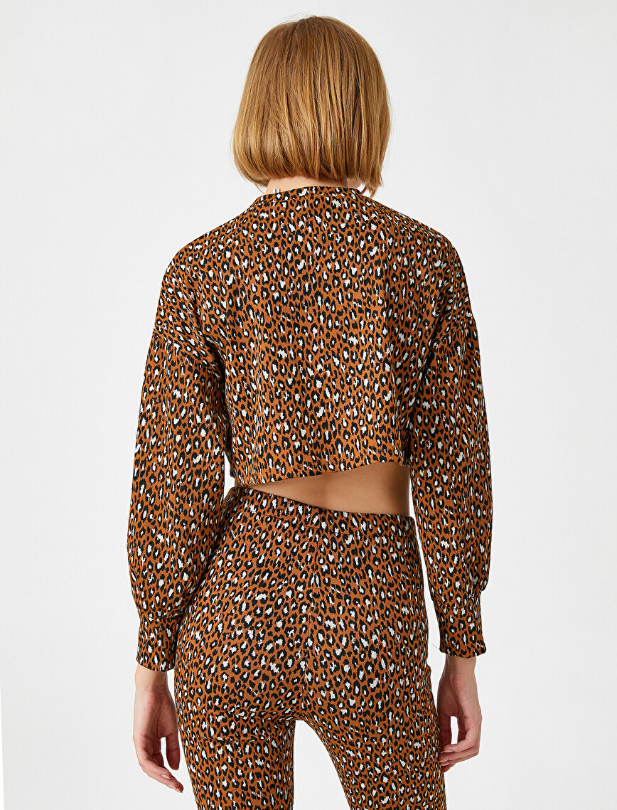 Leopard Crop Sweater