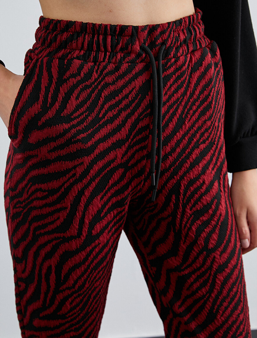 Zebra Patterned Sweatpants