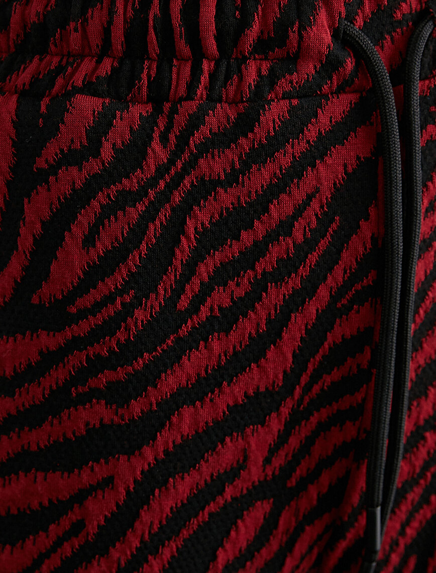 Zebra Patterned Sweatpants