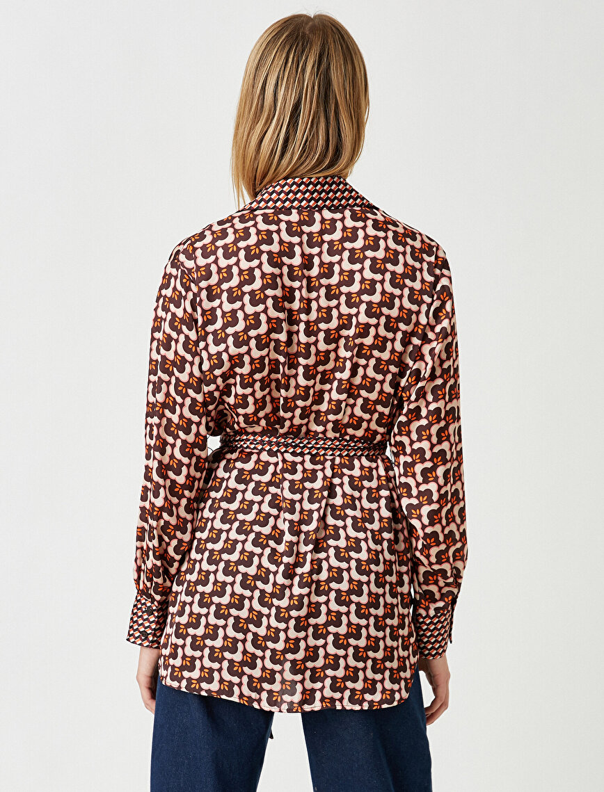 Patterned Long Seleeve Tunic
