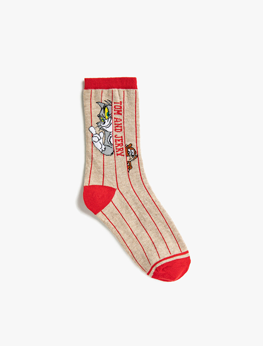 Tom Jerry Lisanslı Kadın Çorap
