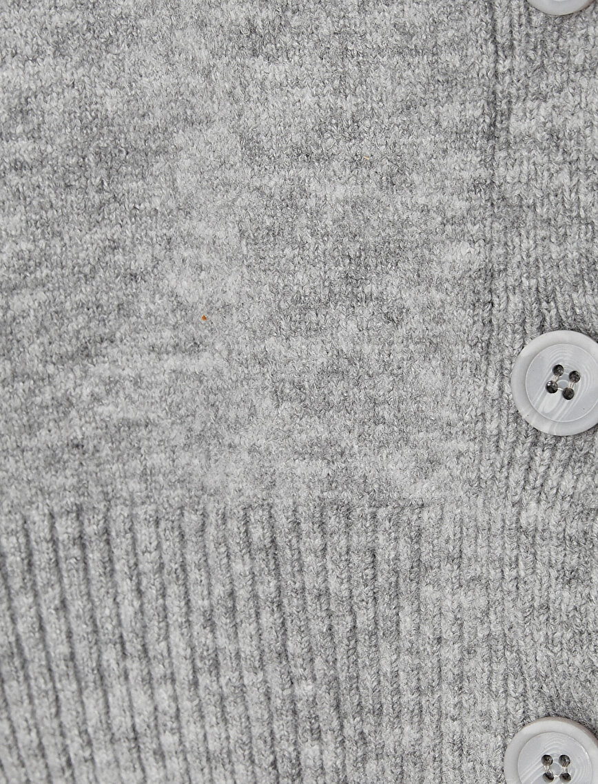 Button Detail Long Sleeve Cardigans