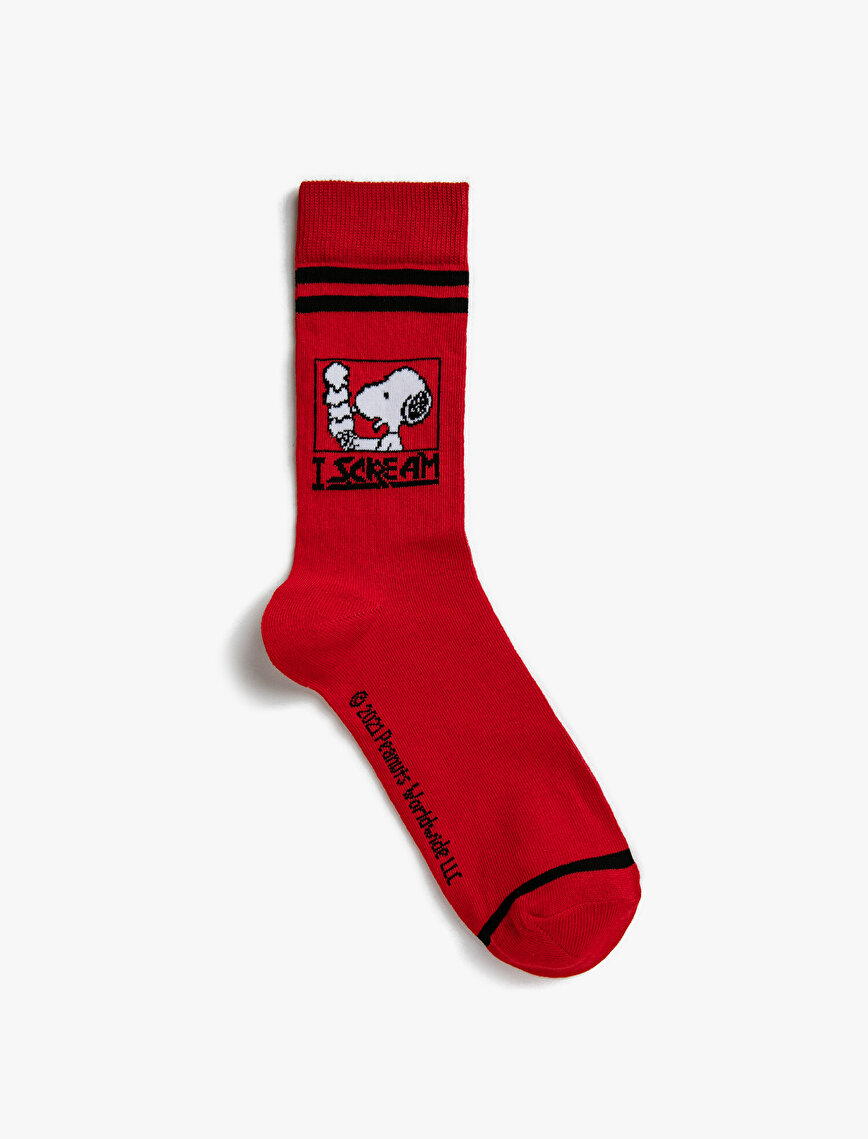 Snoopy Lisanslı Çorap