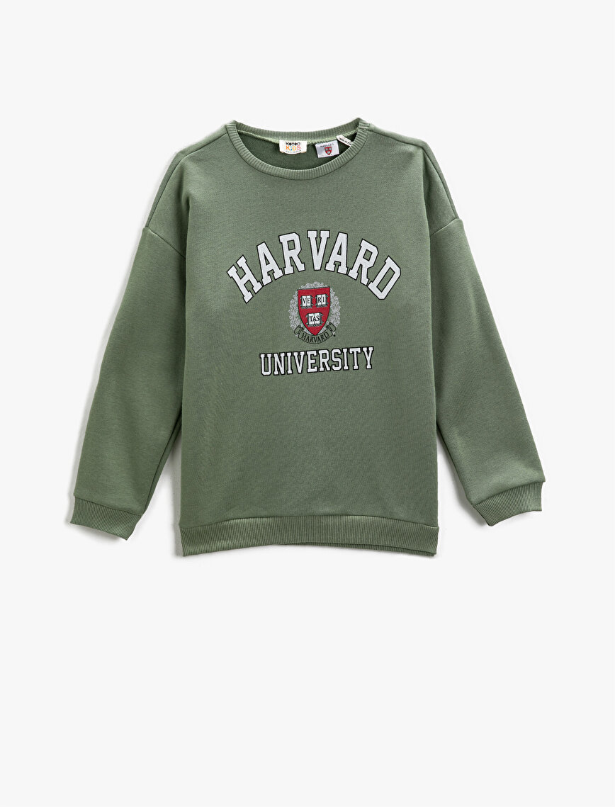Harvard University Licensed Printed Sweatshirt Cotton