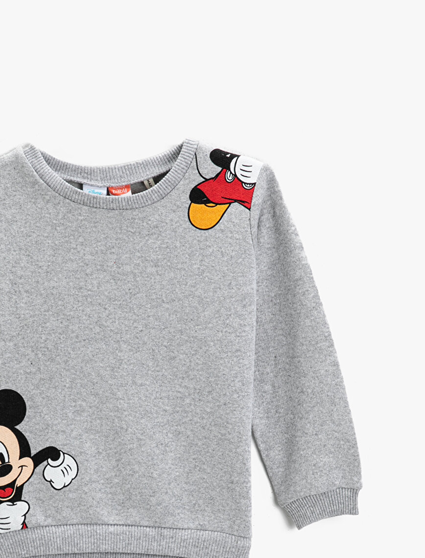 Mickey Mouse Printed Crew Neck Sweatshirt Licenced