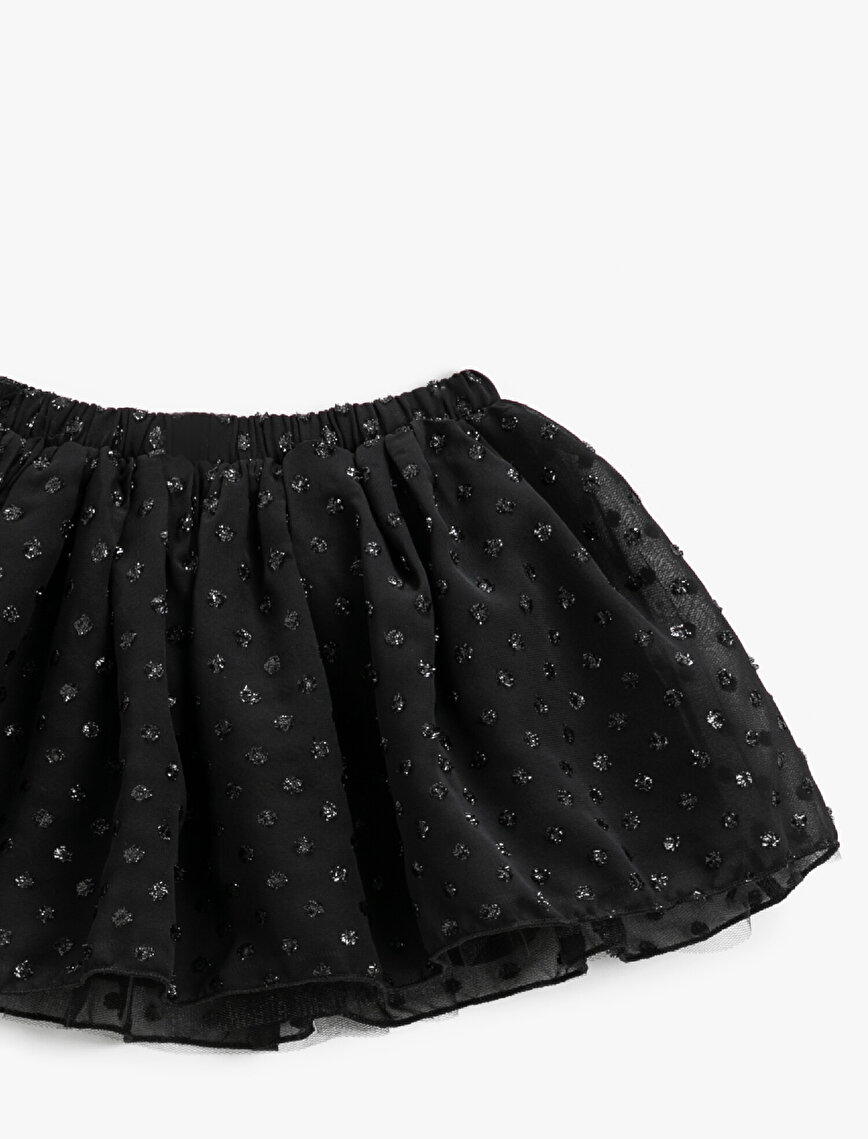 Tulled Glitter Dotted Skirt