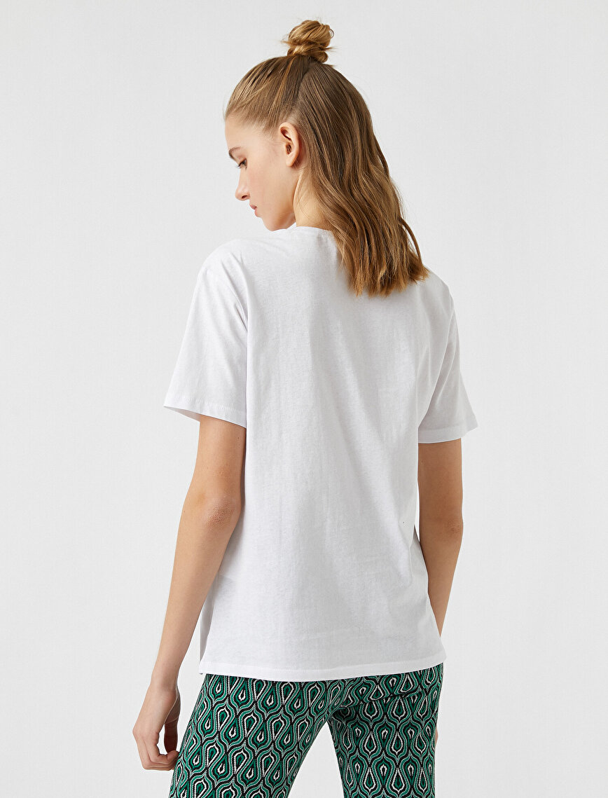 Printed Short Sleeve Cotton T-Shirt